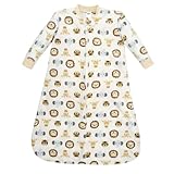 Hudson Baby Infant Boys Long-Sleeve Fleece Sleeping Bag, Happy Little One Safari, 6-12 Months