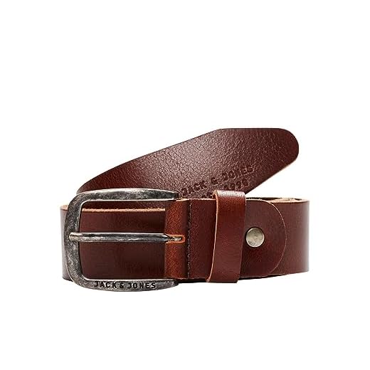 JACK & JONES JJIPAUL JJLEATHER BELT NOOS, Cinturón Hombre, Marrón (Black Coffee), 105 cm (Talla del fabricante: 105)