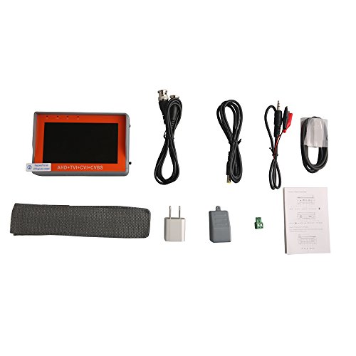 Eversecu 4 In 1 Cctv Tester Support 720P/1080P/3Mp/4Mp/5Mp Ahd, Tvi, Cvi & Cvbs Analog Camera, Security Video Monitor With 4.3 Inch Lcd Screen Dc12V 1A Power Output, Utp Cable Tester, Ptz Control #TOP5