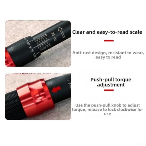 Mallette de 7 clés dynamométriques à cliquet et têtes d'allumage haute finition