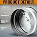 Copkim 2 Pcs Backdraft Damper 4 Inch Duct Draft Blocker One Way Airflow Draft Stopper Ducting Insert Metal Dryer Vent Damper Shutter Inline for Dryer Backflow Preventing, Only Fit with Metal Conduit