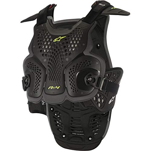 Alpinestars 6701517-104-2XL unisex-adult A-4 Chest Protector Black/Anthracite Xl/2X (Multi, one_size)