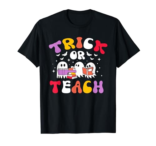 Trick Or Teach - Divertido disfraz de maestro fantasma de Halloween Camiseta