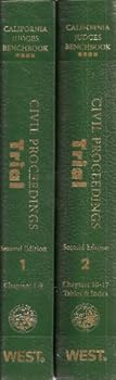 Hardcover California Judges Benchbook: Civil Proceedings Trial Second Edition Volume 1 and 2 (Set of 2 Books) Book