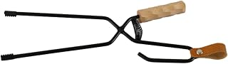 BUTIFULSIC Tongs Campfire Tongs BBQ Fireplace Tong Fireplace clamp fire Place Tongs Outdoor Handle