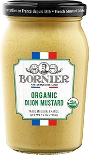 BORNIER Original Organic Dijon Mustard, 7.4 Ounce
