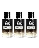 Tokuyo 3PCS Savage Black Men Perfume Cologne for Men Natural Spray Masculine Scent Wonderful Fragran
