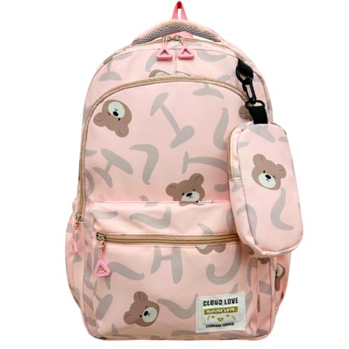 Mochila Escolar Infantil Feminina Menina Grande Impermeável Resistente Costas Confortável Passeio Es