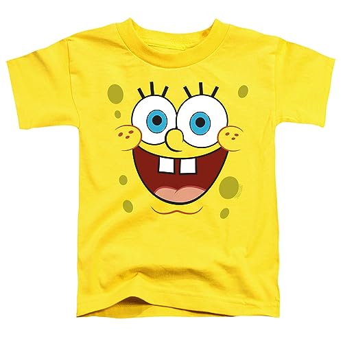 Popfunk Classic Spongebob Goofy Smile Unisex Toddler T Shirt, Yellow, 2