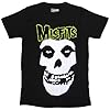 Rock Off officially licensed products Misfits Skull and Band Logo T Shirt L Black #2