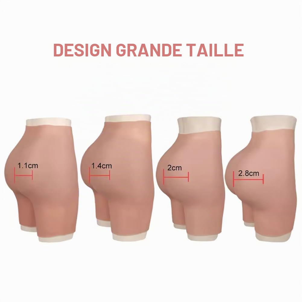 Culotte en Silicone Faux fessier Culotte transgenre Drag Queen travestis de l'homme à la Femme