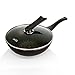TECHEF - Blooming Flower Collection, 11" Wok/Stir-Fry Pan with Glass Lid, Coated 6 times with New Teflon Platinum Non-Stick Coating (PFOA Free) / Ceramic Coated Outside/Induction Ready