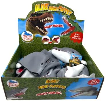 WARM FUZZY Toys Full Case (12) Dolphin Hand Puppets Realistic Latex Soft Animal Head Toys Set, Hand Puppet Toys Gift for Kids, Party Show Imaginative Play