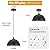 11.8" Black Dome Pendant Lights 3 Pack and 15.7" Farmhouse Pendant Light 2 Pack