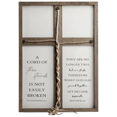 Cord of Three Strands Wedding Sign, Christian Unity Ceremony Decor, 22 x 16