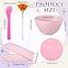 Reallnaive 37 Pcs Face Mask Mixing Bowl Set for Esthetician Supplies Tool Kit with Facial Mask Bowl Stick Spatula Soft Brushes Wet Puff Headband Clay Applicator Tools