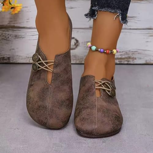 Flats Shoes for Women Dressy Comfortable Round Toe Ballet Flat Shoes Non Slip Business Work Loafer Shoes Casual Shoes2