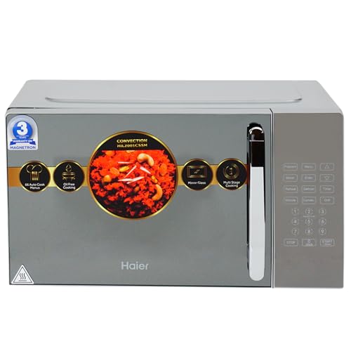 Haier 20L Convection Microwave Oven with Mirror Glass design (HIL2001CSSH,Silver) view 1
