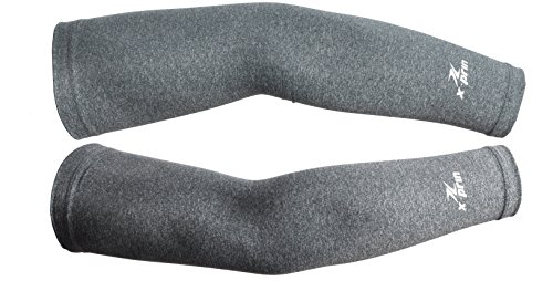 X-PRIN Sun Protection Arm Ice Cooling Sleeve One Pair Basketball Golf Sports (Melange Grey)