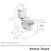 American Standard 609CA001.020 Cadet PRO Two-Piece Toilet with Slow-Close Seat and Wax Ring, Elongated Front, Standard Height, White, 1.28 gpf
