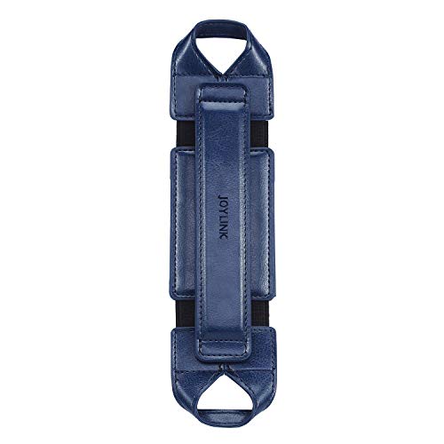 joylink Correa de mano para iPad, mango de cuero giratorio de 360 grados con cinturón elástico, seguro y portátil para tabletas de 7.9 pulgadas (Samsung, iPad Mini), color azul