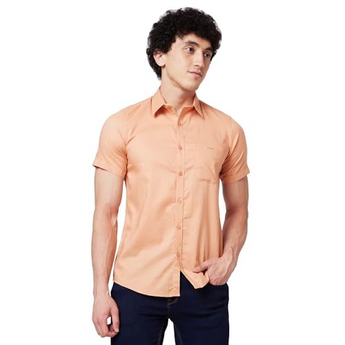 Image of Spykar Men's Regular Fit N /A Full Sleeve Solid Casual Shirts