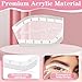 Dexspoeny 2 Pcs Brow Mapping Ruler, Arch Eyebrow Eyeline Ruler, Fast Drawing Design Brow Easy Tool - Eyebrow Stencils for Microblading Permanent Makeup, Arch Mapping Tool for Women