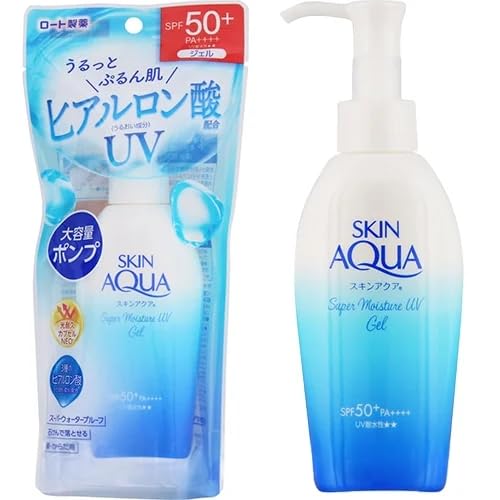 Sunscreen Pump - Super Moisture UV Gel SPF50+ PA++++ Skin Aqua Sunscreen Pump 140g