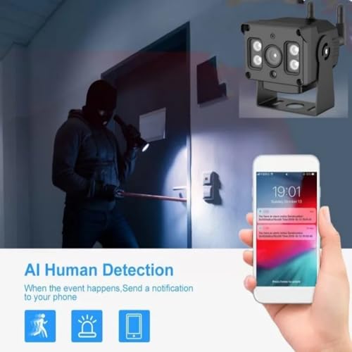 Caméra de sécurité extérieure robuste en boîtier entièrement métallique de surveillance IP