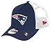 New Era New England Patriots NFL White Mesh Trucker 9Forty A-Frame Trucker Cap - One-Size