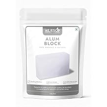 AEJESOP Shaving Alum Block, Aftershave Skincare for Men - 100% Natural 1 Alum Block