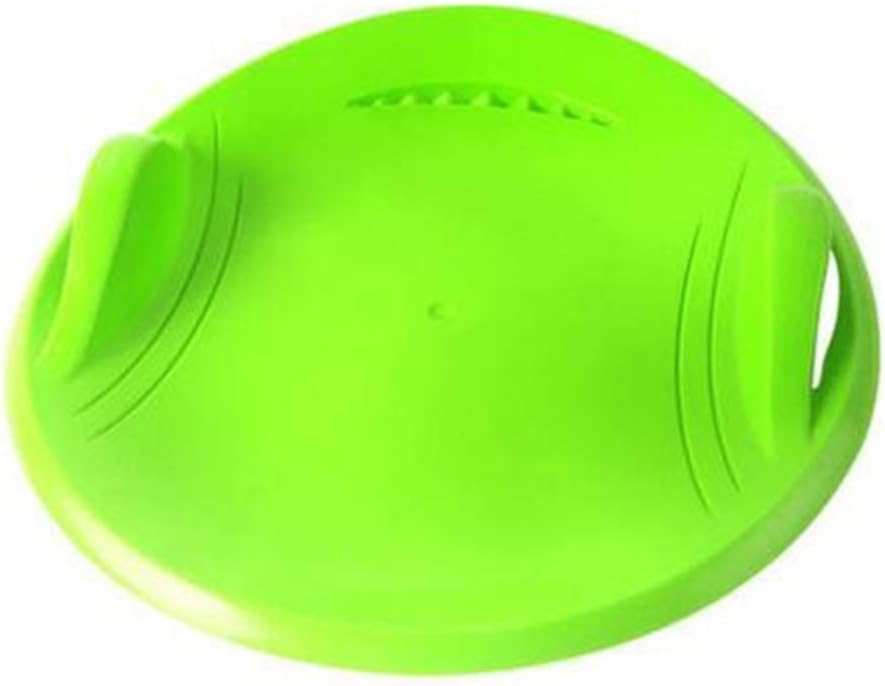 Saucer Snow sled, Downhill Plastic disc Sledge with Non-Slip Surface and Integrated Brake Sand Grassy Hills one Size -C
