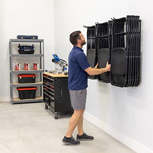Storeyourboard Chair Storage Rack, Folding And Beach Chairs Wall Mount, Home And Garage Organizer Hook Hanger System #TOP5