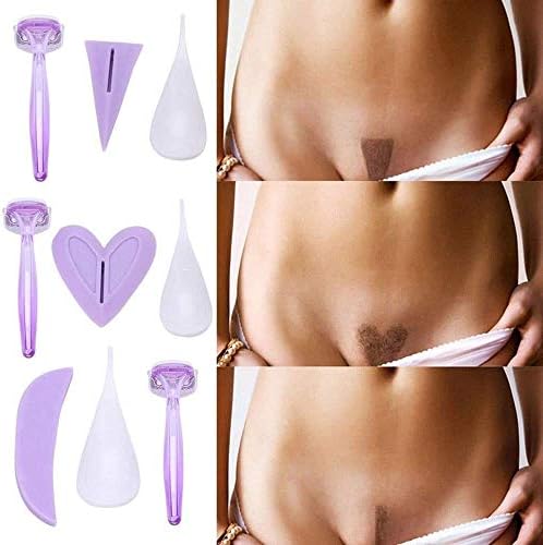 Kikole Bikini Trimmer Shaver for Women, Pubic Hair Razor and Bikini Shaving Stencil Private