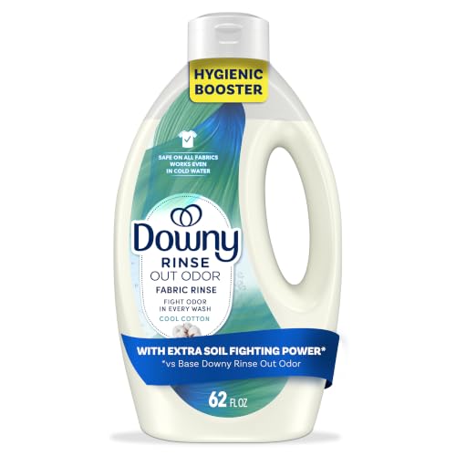 Downy Rinse Out Odor Fabric Rinse, Cool Cotton Scent, 62 fl oz...