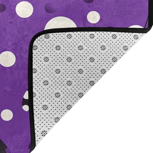 Tapis caniche violet 152,4 x 99,1 cm velours premium - 5