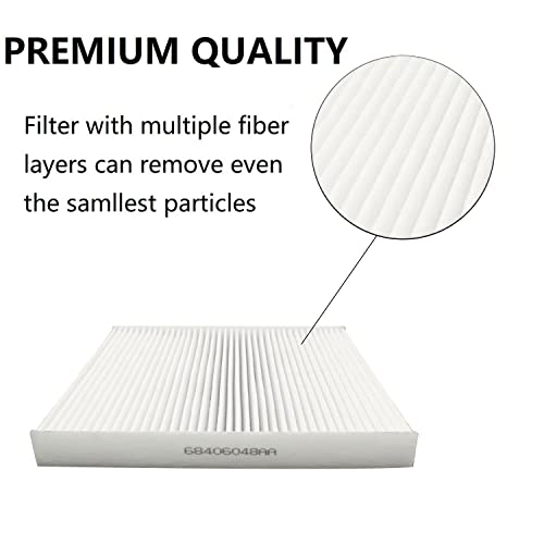 68406048Aa Cabin Air Filter And Filter Access Door Compatible With Dodge Ram 1500 2500 3500 4500 5500 Cabin Air Filter Kit Replaces# 68318365Aa, 5058693Aa, 68052292Aa #TOP3