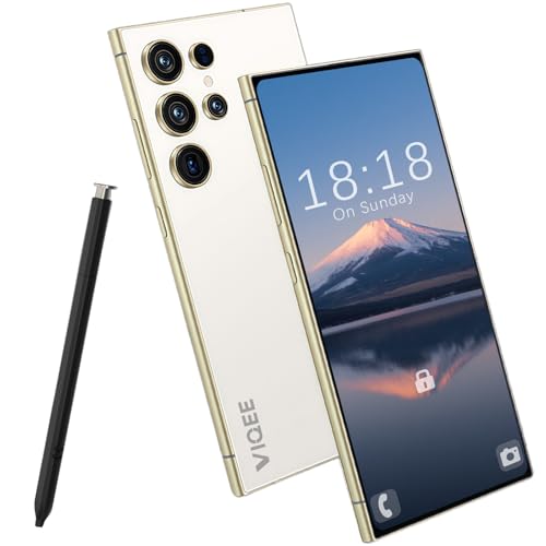 viqee 5G Android 14 Smartphone Handy Ohne Vertrag, 8+256GB Dual SIM 6.8\" HD-Bildschirm 6800mAh Akku 50+108MP Kamera Simlockfreie Handys/Fingerabdruck/OTG/Face ID,Weiß viqee 5G Android 14 Smartphone Handy Ohne Vertrag, 8+256GB Dual SIM 6.8\" HD-Bildschirm 6800mAh Akku 50+108MP Kamera Simlockfreie Handys/Fingerabdruck/OTG/Face ID,Weiß