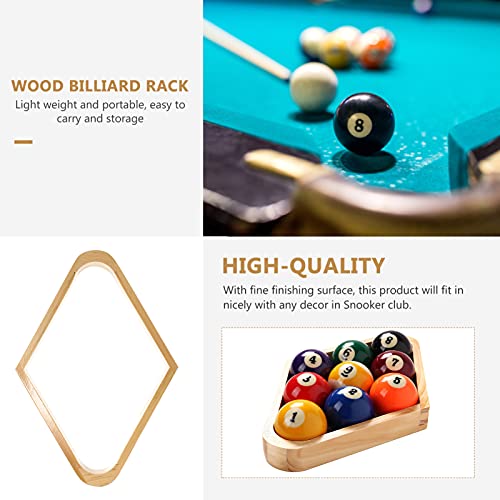 VOSAREA 2 Stuks Houten Biljart Bal Rack Set Hout Biljart Driehoek Rack Diamant Rek Tafel Zwembad Bal Rekken - Image 8