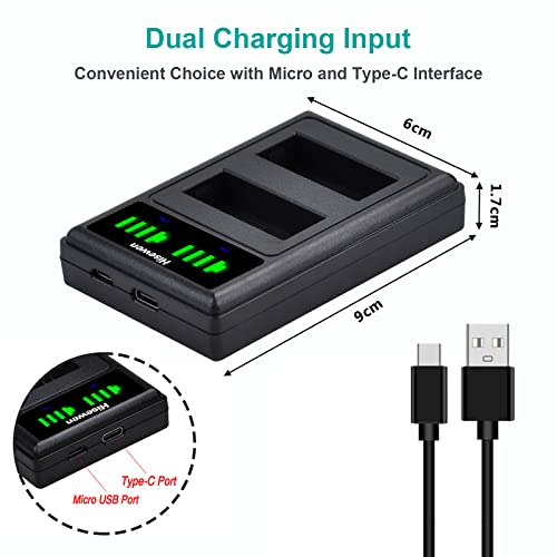 Batería y Cargador Dual Hisewen NB-10L para Canon - Fernando Cortés