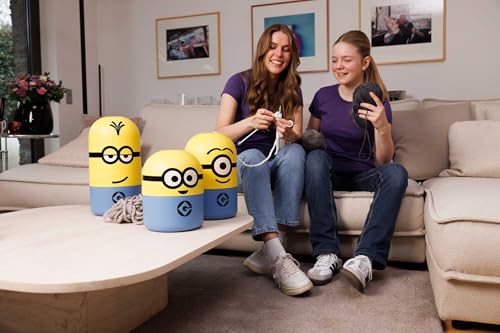 keeeper minions Aufbewahrungsbehälter Bob, 20 x 20 x 25 cm, 6 l, Stapelbar und leicht zu öffnen, Aufbewahrungsbox mit Design aus Ich einfach unverbesserlich, Gelb (Sunny Yellow)