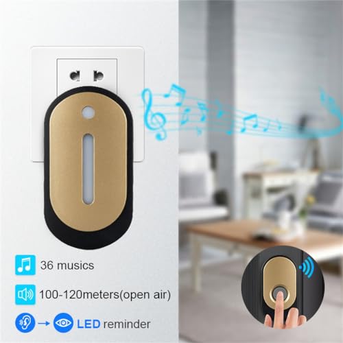 Sonnette sans fil AC modèle enfichable à 36 mélodies
