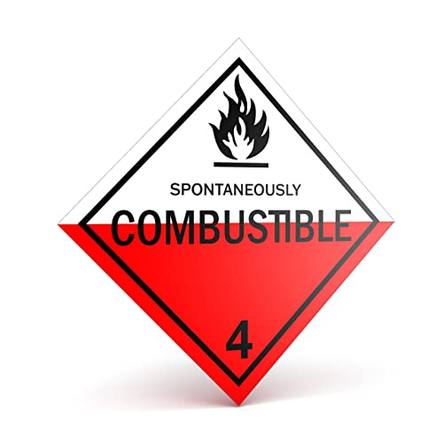 Étiquettes Combustibles de classe 4 DOT Kenco fabrication américaine durable de 10,2 cm