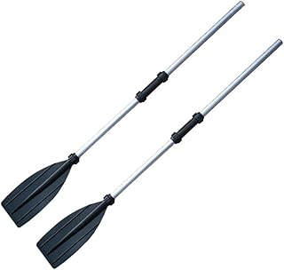 126-136cm 2Pcs Kayak Boat Rafting Paddle Aluminum Alloy Detachable Float Afloat Oars Fitting Canoe Oar Paddle Kayak Accessories Portable Kayak Paddle Rafting Paddle
