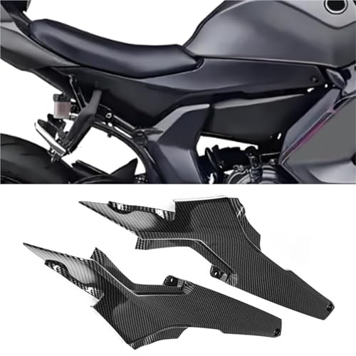 Ailettes de carénage en fibre de carbone pour réservoir avant de moto Yamaha YZF-R7