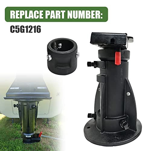 Blrack C5G1216 Adjustable Cushioned Rv 5Th Wheel To Gooseneck Adapter 12"-16" #TOP2