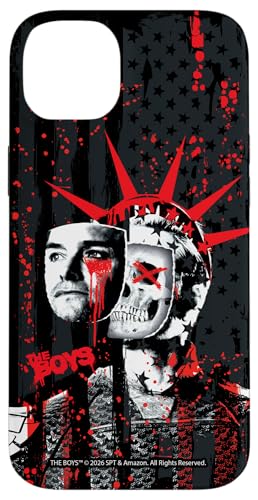 The Boys Homelander Statue of Liberty Skull Graffiti TV Show �X�}�z�P�[�X iPhone 14 Plus �p