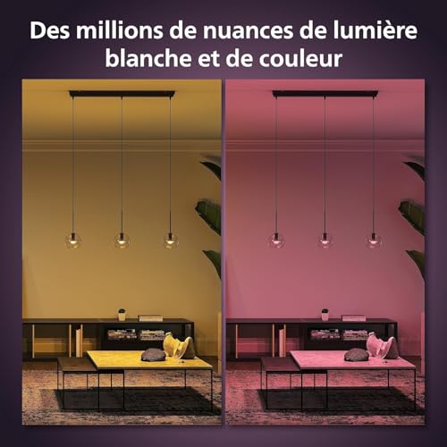 Ampoule LED connectée compatible Alexa Google Assistant Philips Hue E14