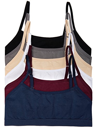 Caramel Cantina 6 Pack Big Girls Seamless Training Bras (Small, 6PK Basics) Caramel Cantina 6 Pack Big Girls Seamless Training Bras (Small, 6PK Basics)