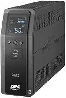 APC UPS 1500VA Sine Wave UPS Battery Backup, BR1500MS2 Backup Battery Power Supply with AVR, (2) USB Charger Ports